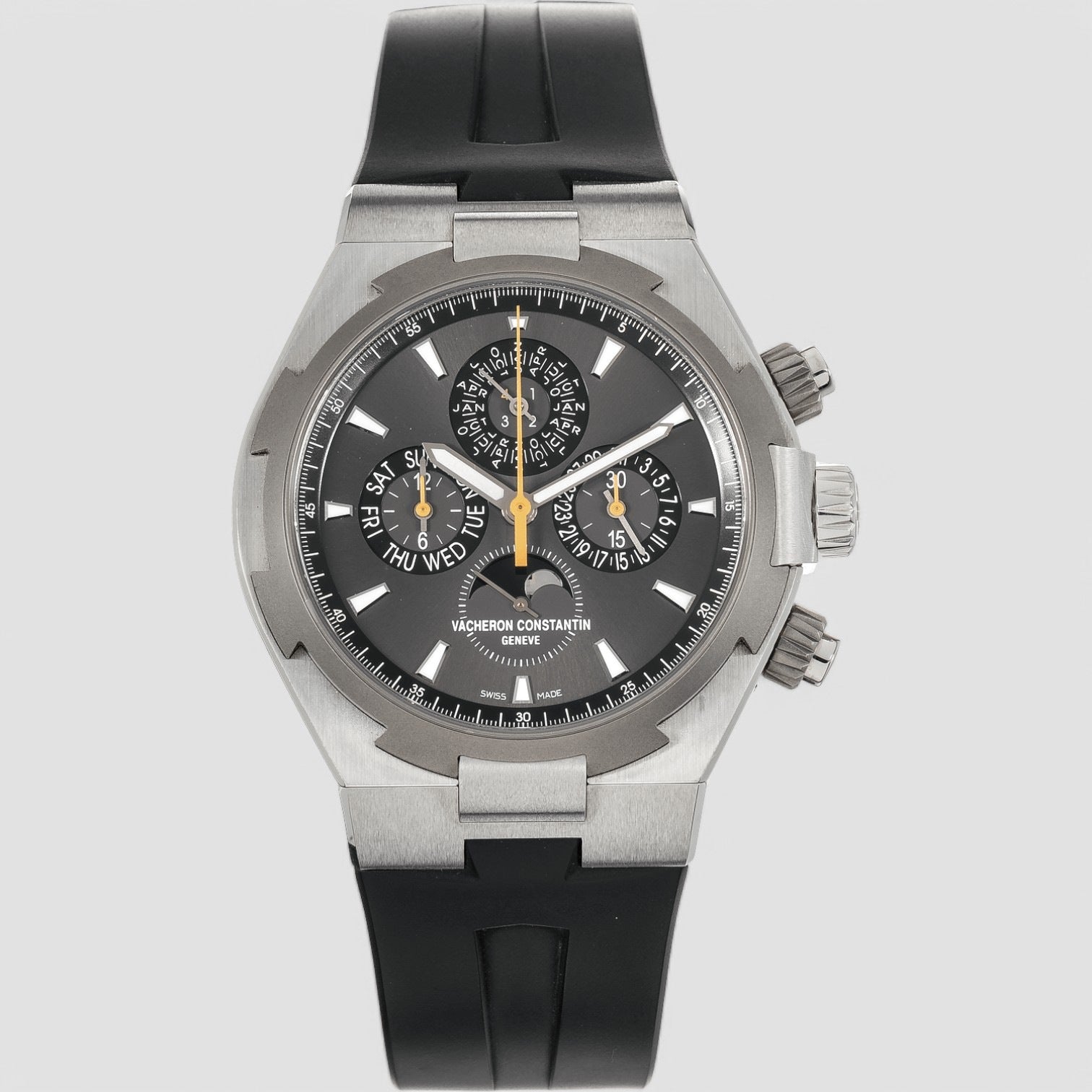 Overseas Chronograph Perpetual Chronograph SS Gray Dial / Rubber
