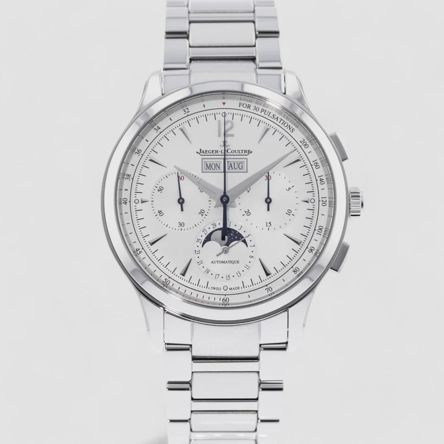 Master Control Chronograph Calendar – Refined Complexity in Stainless Steel