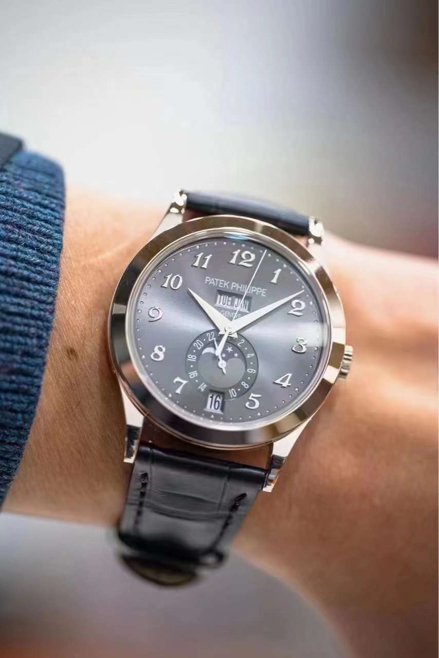 Annual Calendar White Gold Grey Dial