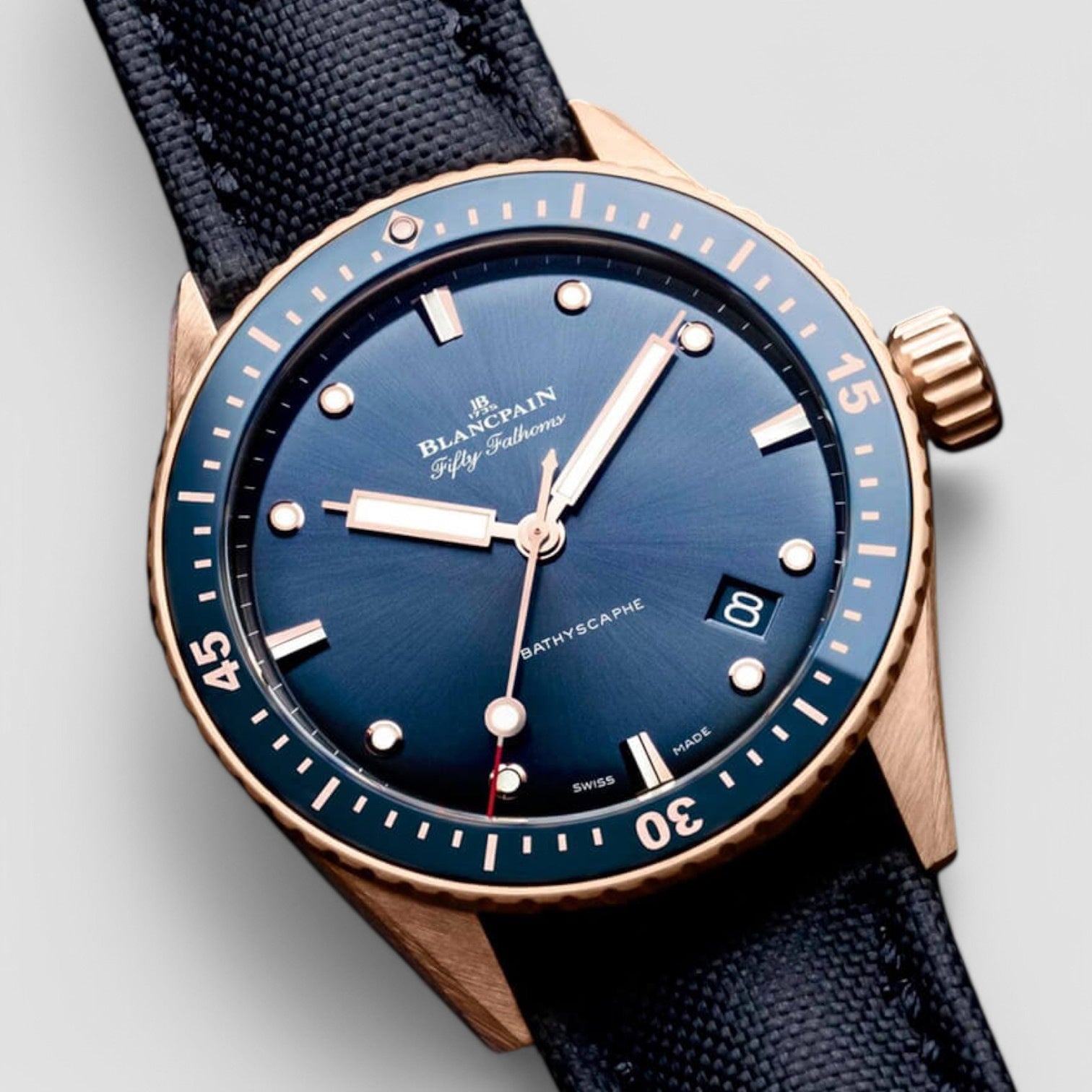 Fifty Fathoms Bathyscaphe Automatic 43mm Mens Watch