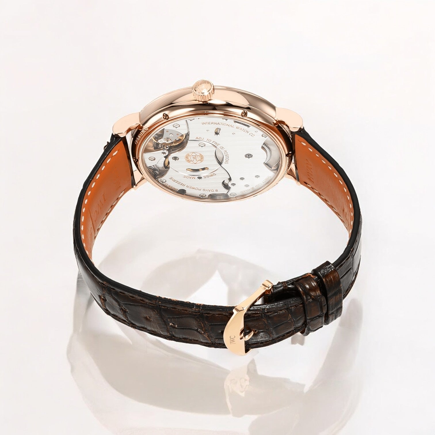 Portofino Hand-Wound 8 Days 45 rose gold UNDATED box + papers