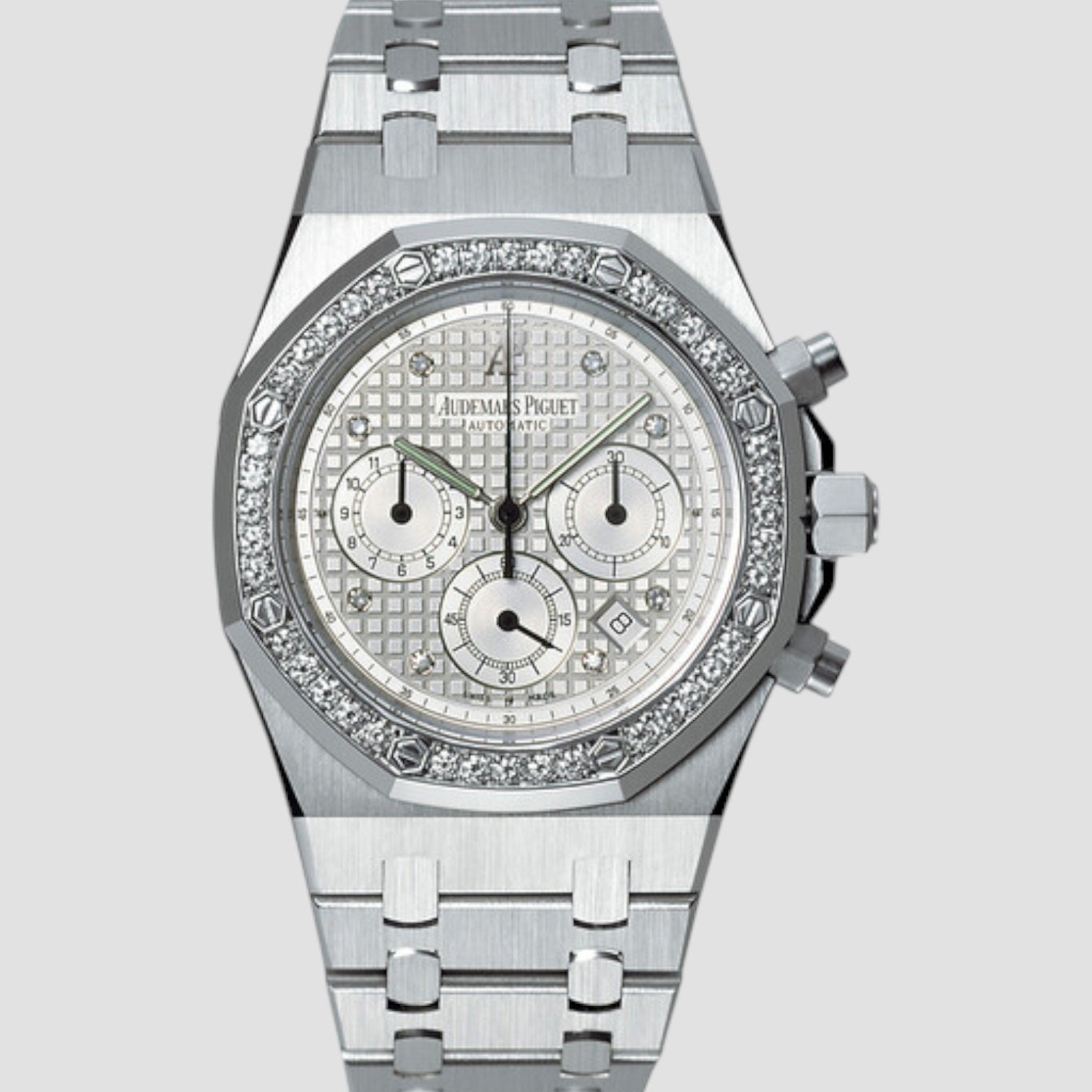 Royal Oak Chronograph Diamond 18 kt White Gold Men's Watch