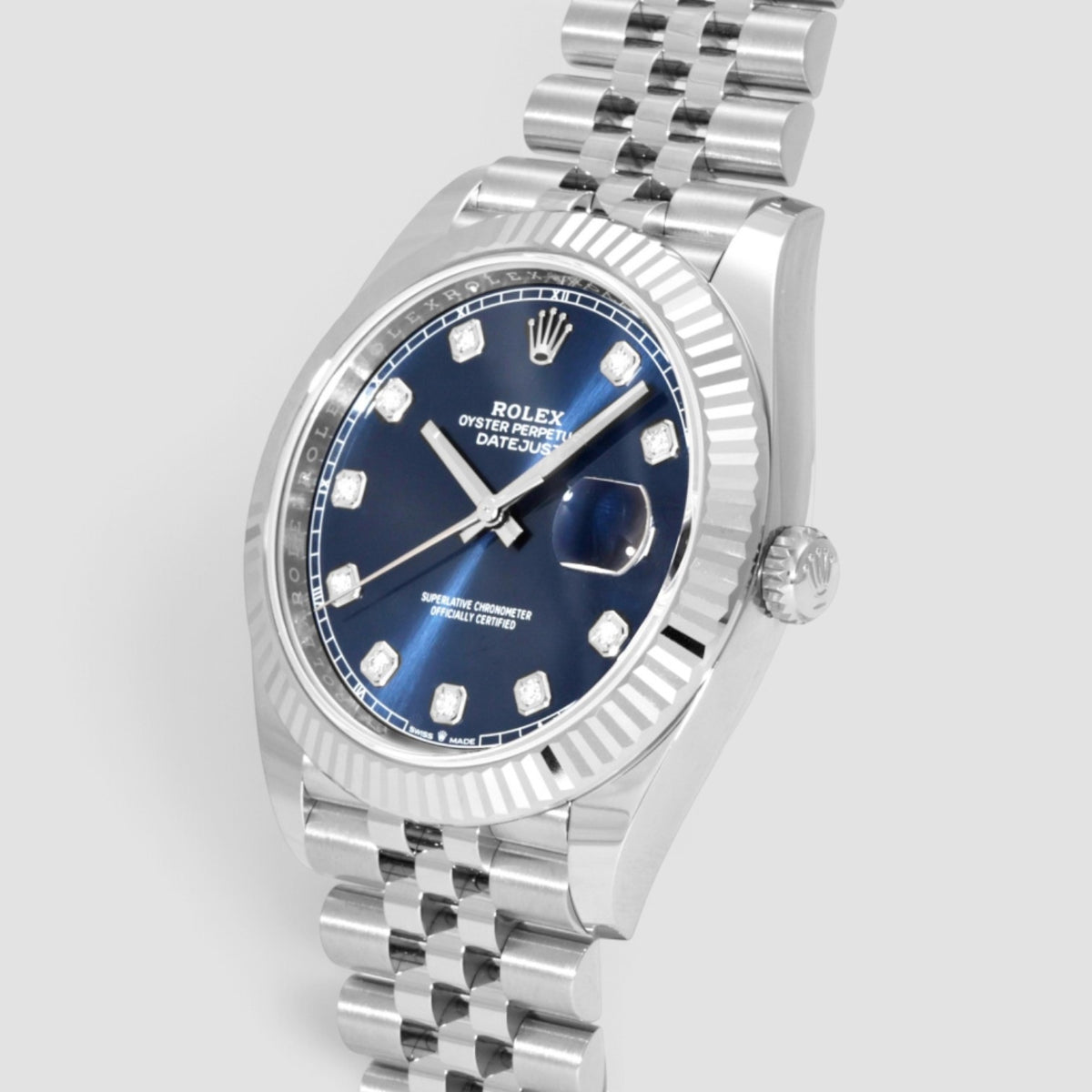 Datejust 41 Blue Diamond Dial Jubilee