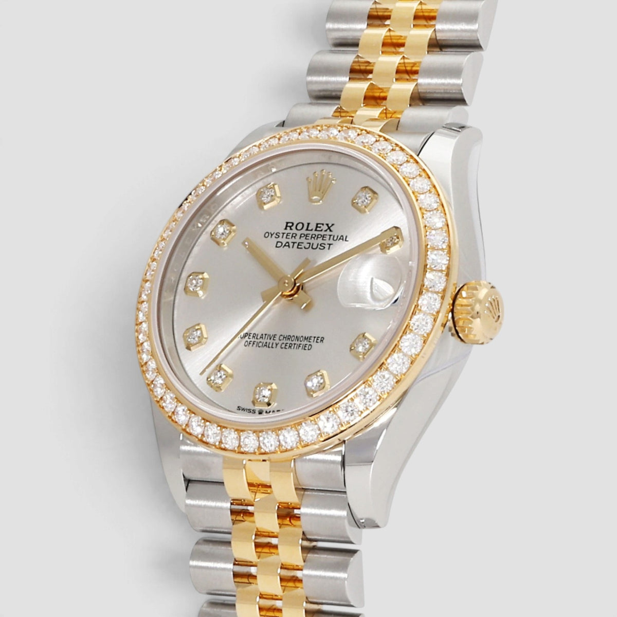 Datejust 31 Silver Diamond Dial
