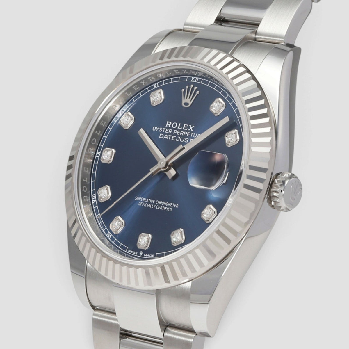 Datejust 41 Blue Diamond Dial Oyster