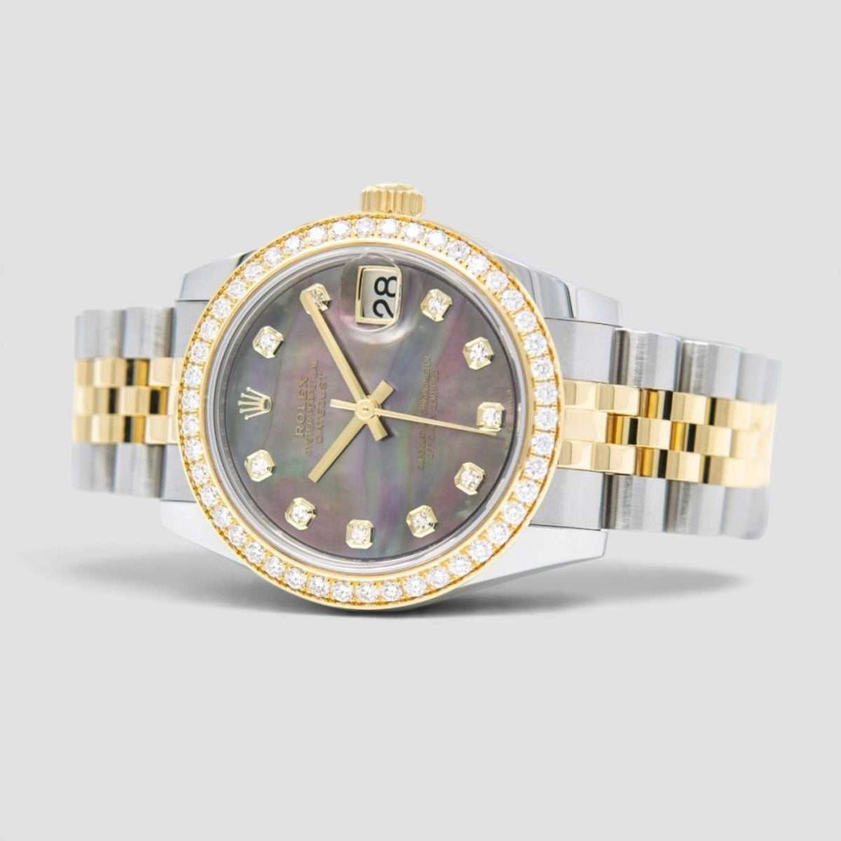 Datejust 31 Dark Mother-of-Pearl Diamond Dial