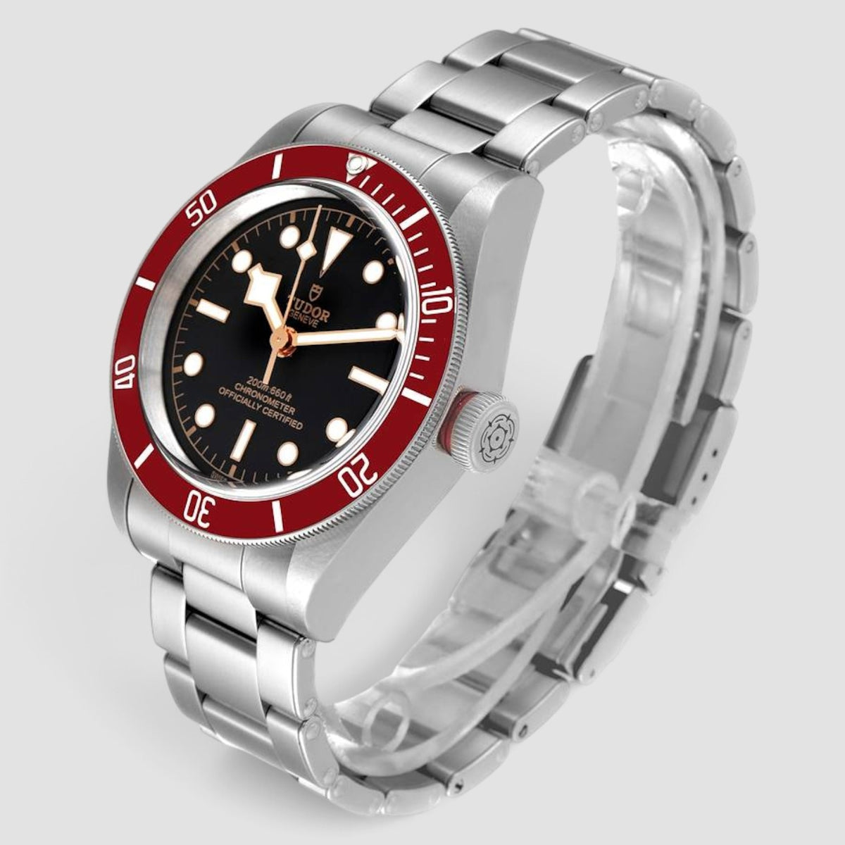 Black Bay Burgundy Bezel Black Dial Automatic Watch