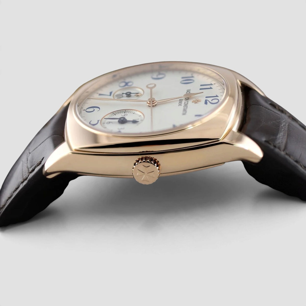 Harmony Dual Time 40mm Silver Dial 18kt Rose Gold