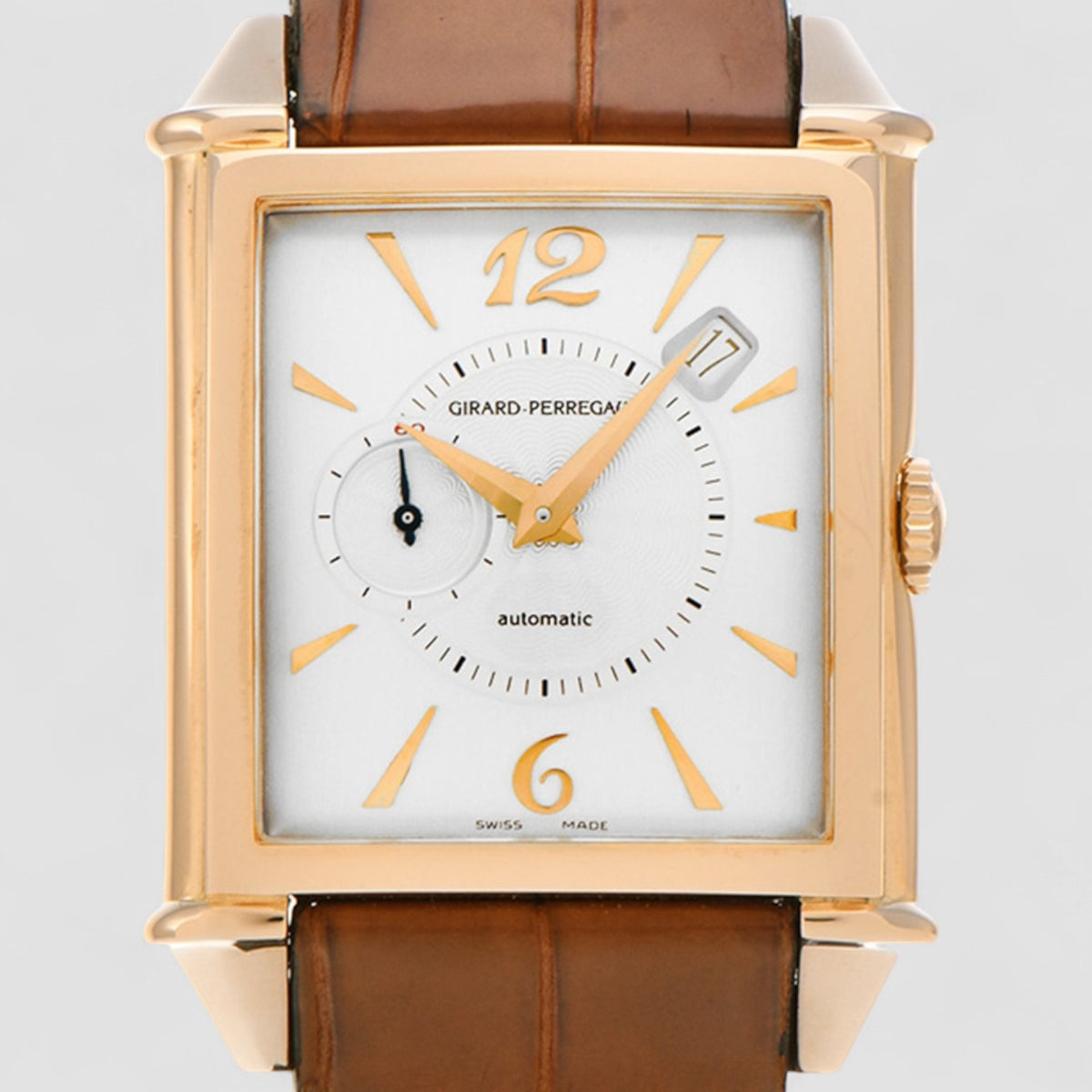 Girard Perregaux Vintage 1945 Automatic Silver Dial 18K Rose Gold