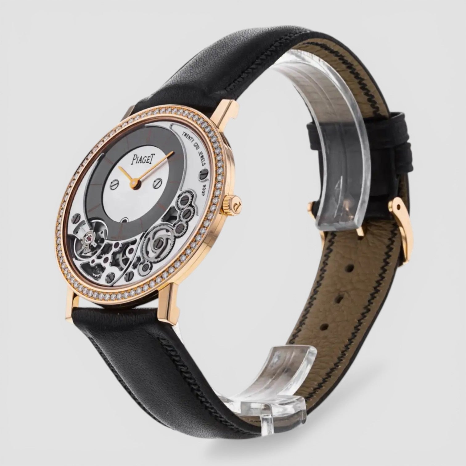 Altiplano With Diamonds Gray Manual Wind Altiplano 18 K