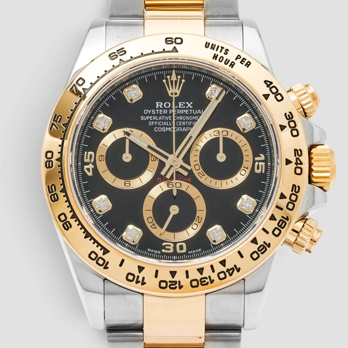 Cosmograph Daytona 40mm Black Diamond Dial