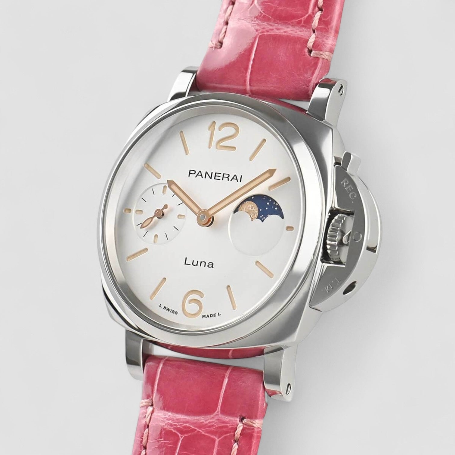 Luminor Due Luna Steel 38mm Unisex Watch