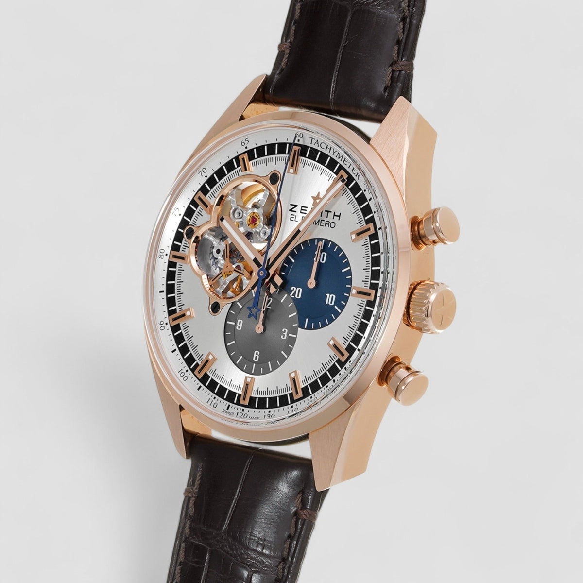 Zenith El Primero Chronomaster Silver colored/Leather Ø42 mm