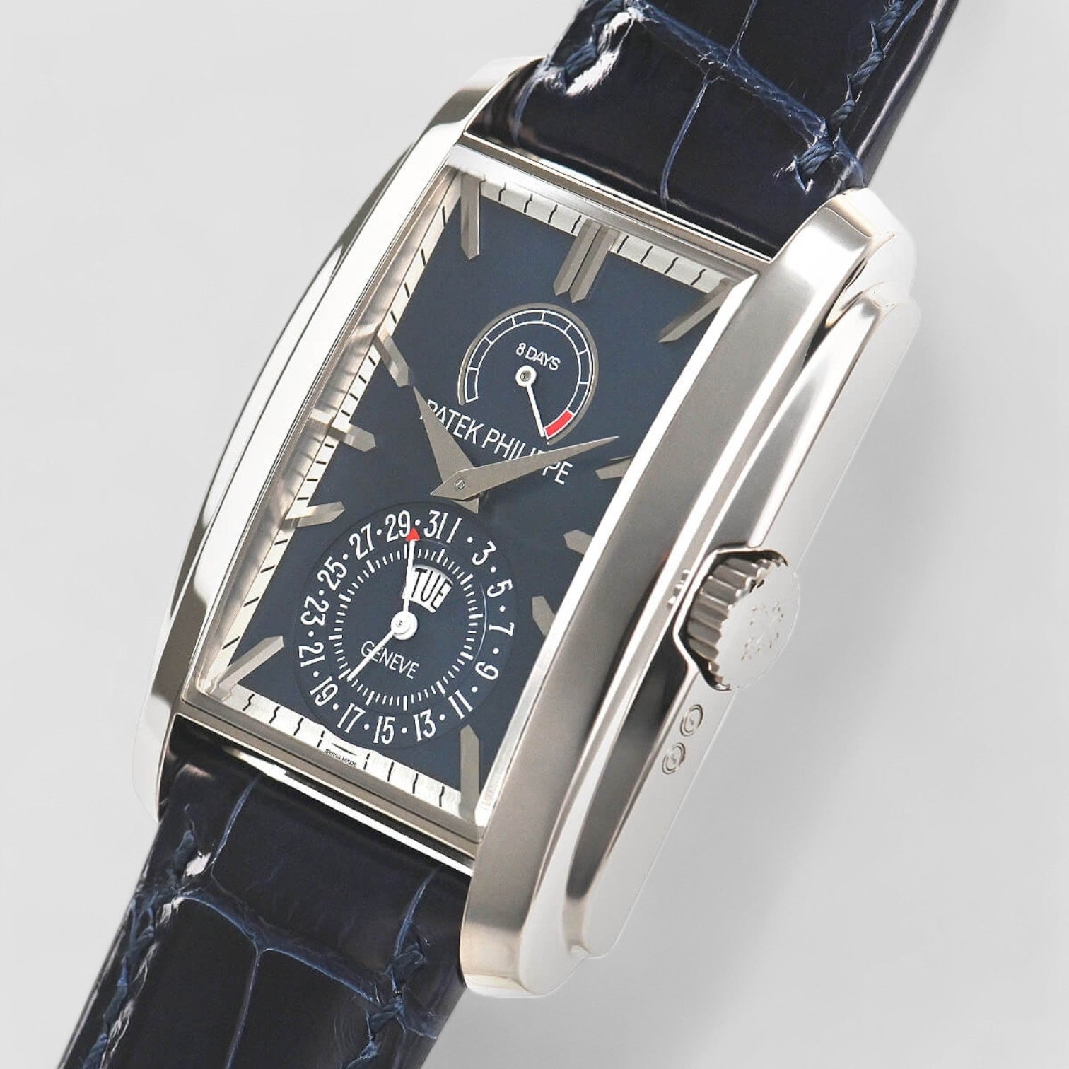 Gondolo 8 Day Manual Wind Blue Dial 18K White Gold