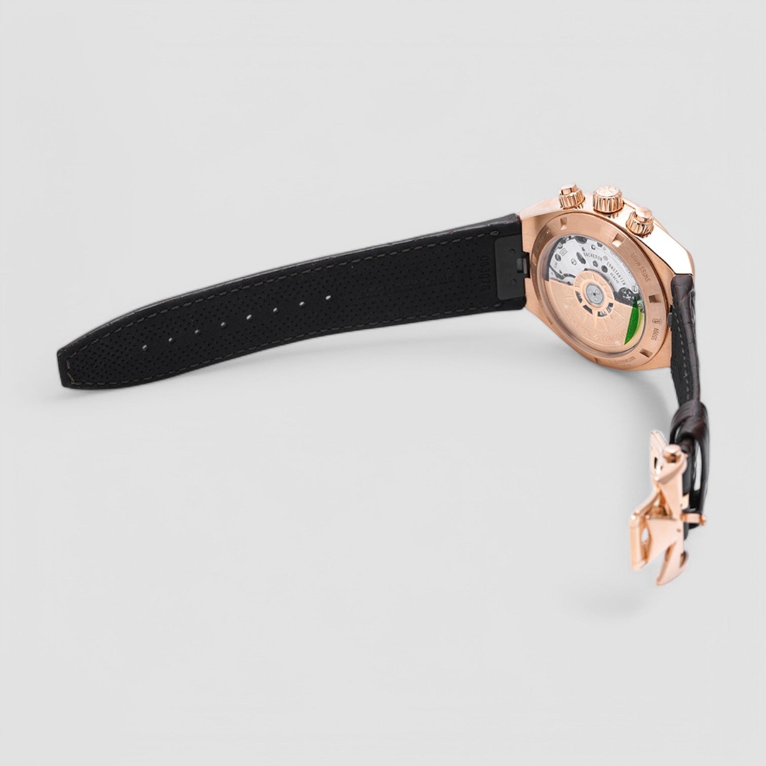 Overseas Chronograph 5500v Rose Gold Silver Dial