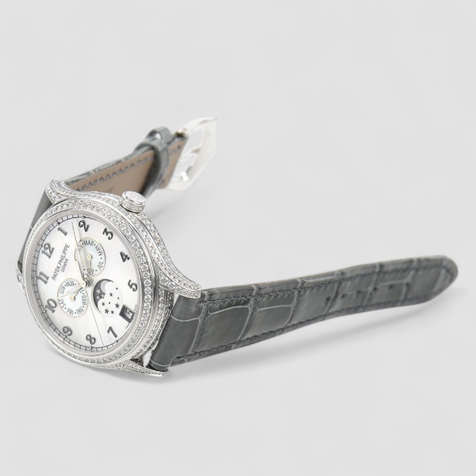 Annual Calendar Complications Diamond White Gold