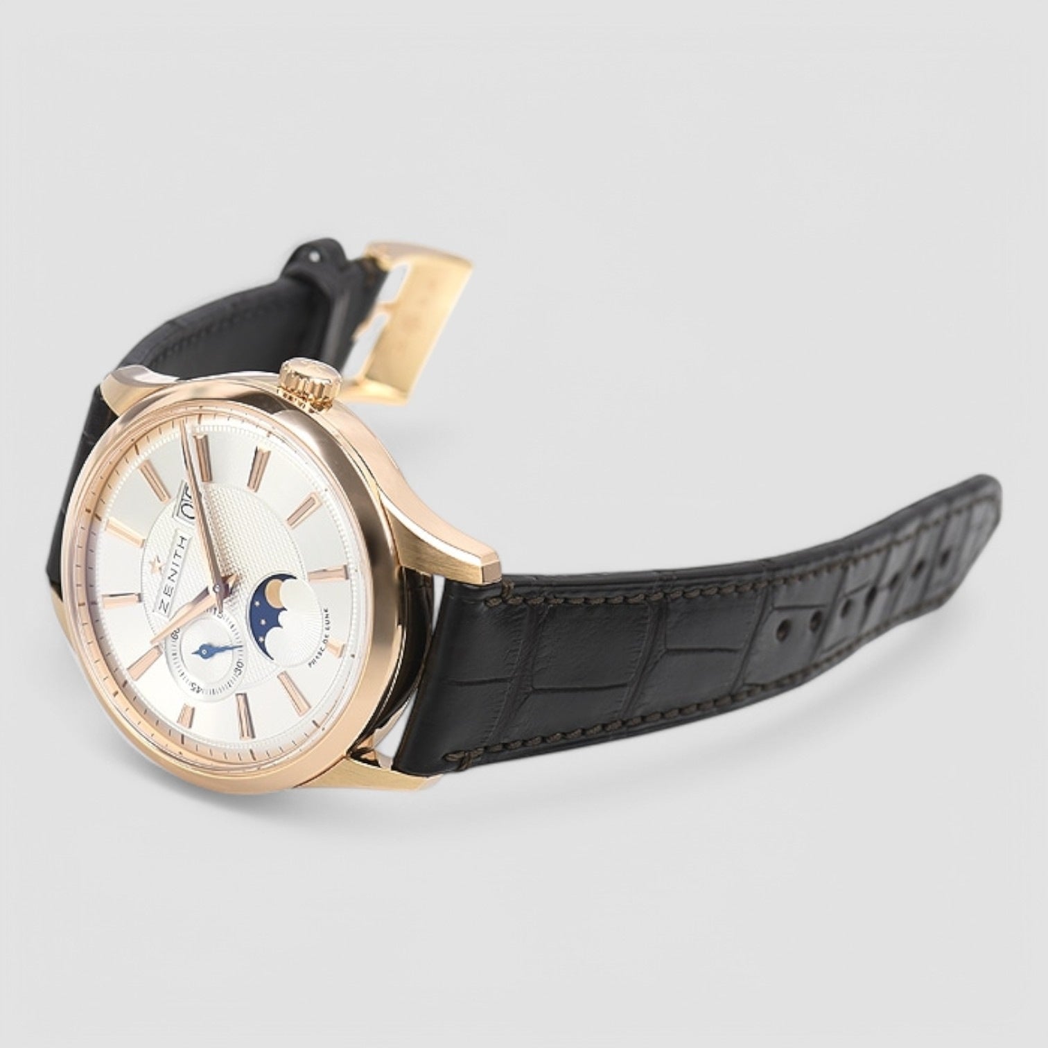 Captain Moonphase 18K RG Silver Dial 40MM