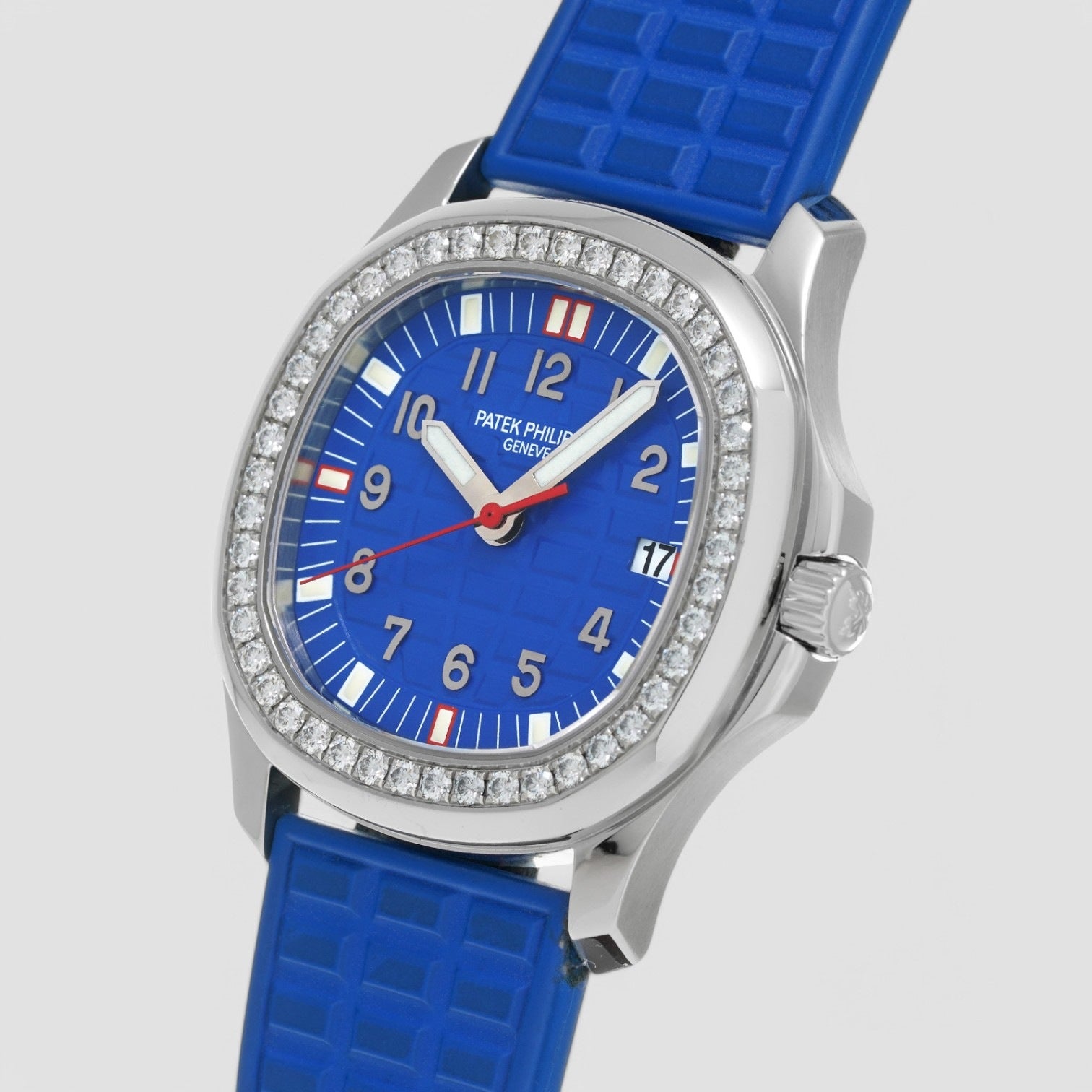 Aquanaut Quartz Diamond Blue Dial Ladies Watch