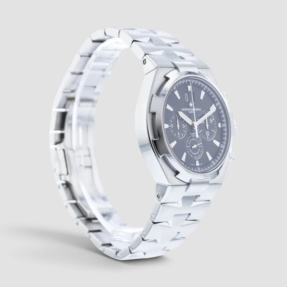 Overseas Chronograph 42mm Black Dial Stainless Steel