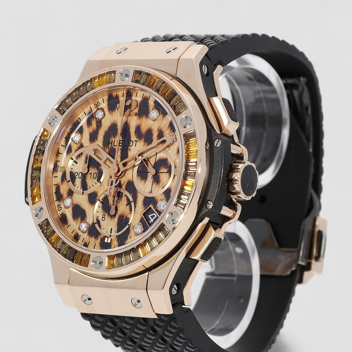 Hublot Big Bang Leopard Chronograph Automatic Diamond Ladies Watch