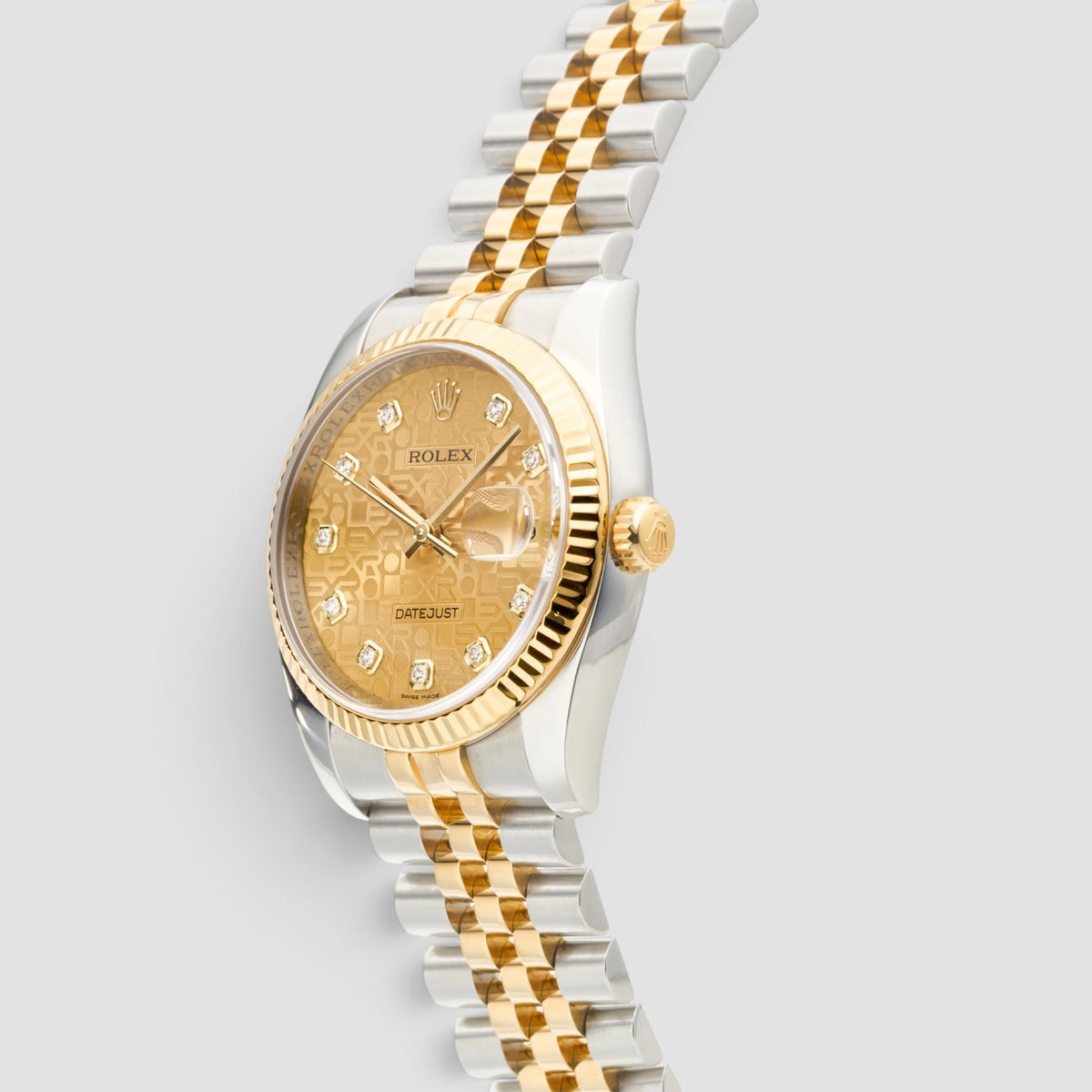Datejust 36 Champagne Computer Diamond Dial Jubilee