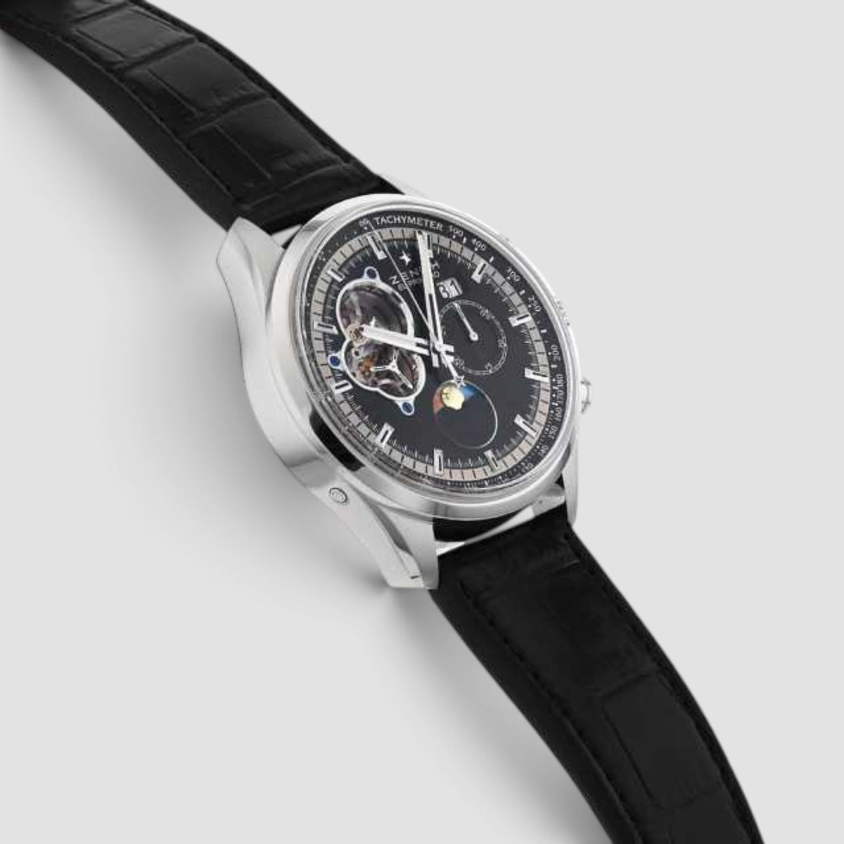 El Primero Chronomaster Open Black Dial Stainless Steel