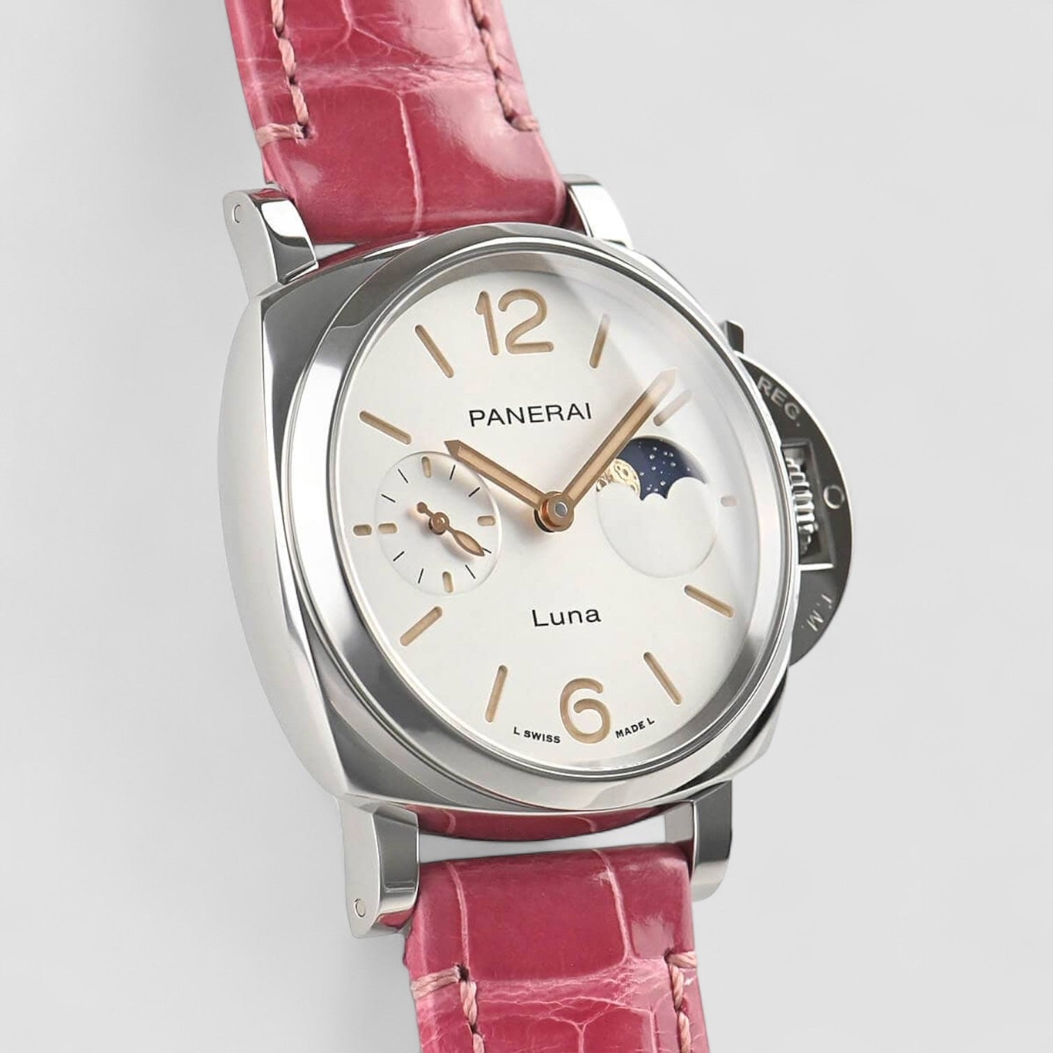 Luminor Due Luna Steel 38mm Unisex Watch