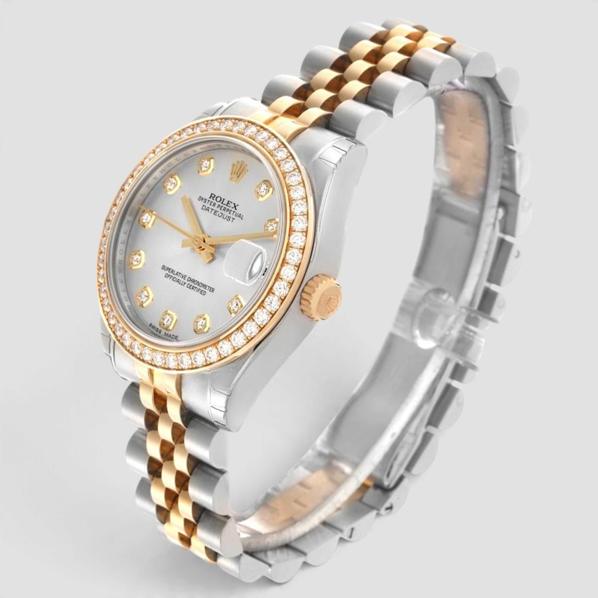 Datejust 31 Silver Diamond Dial Jubilee