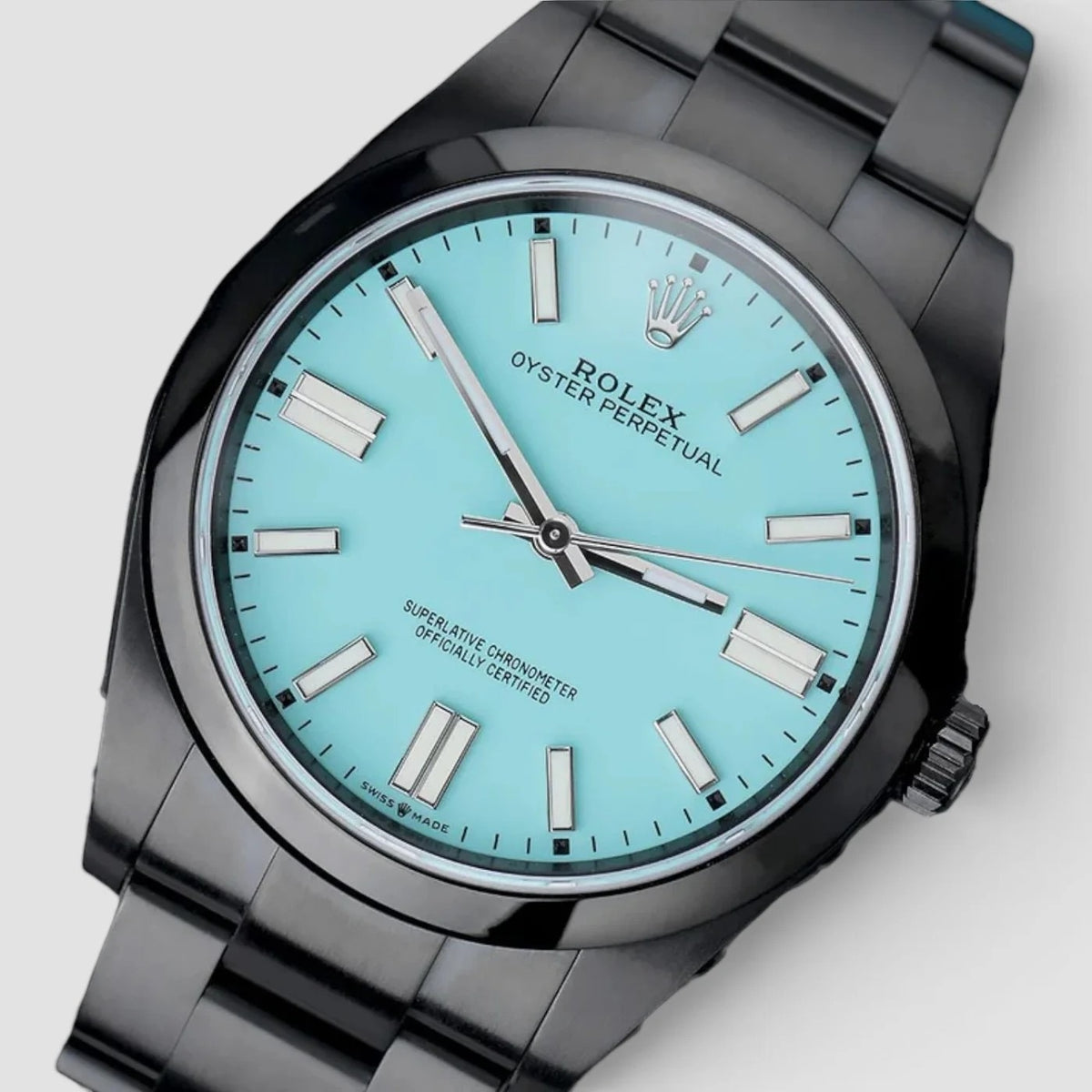 Oyster Perpetual 39 Custom Tiffany-Inspired Blackout