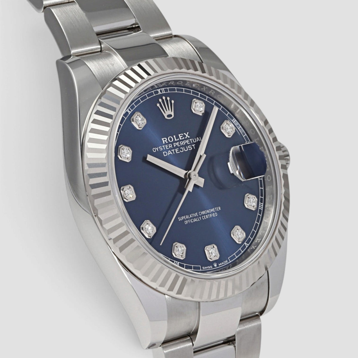 Datejust 41 Blue Diamond Dial Oyster