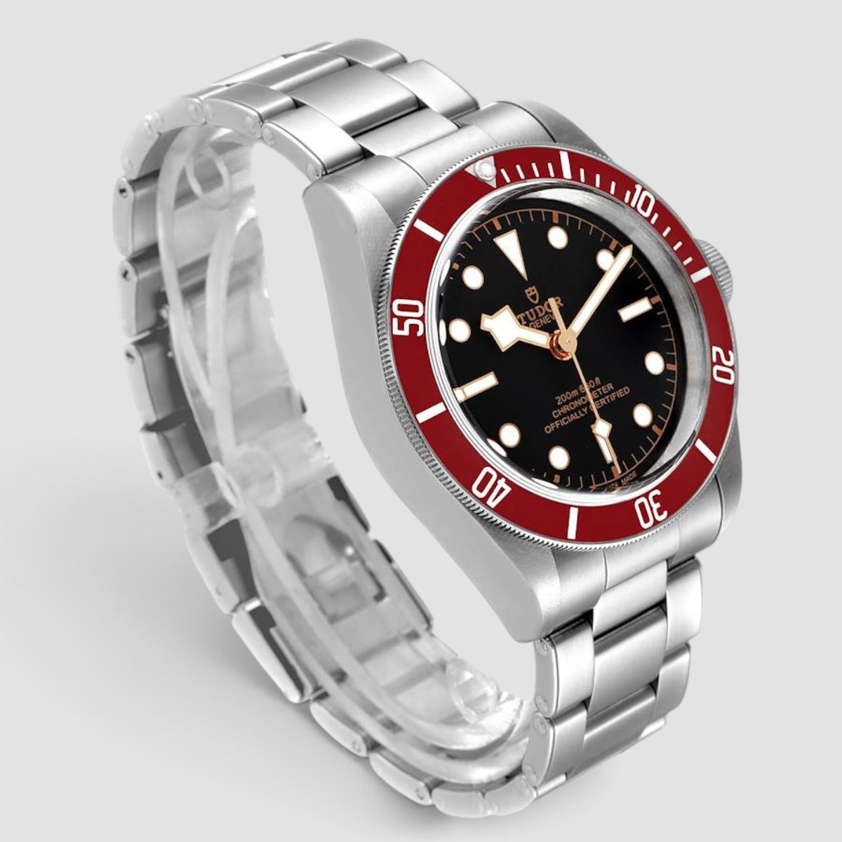 Black Bay Burgundy Bezel Black Dial Automatic Watch