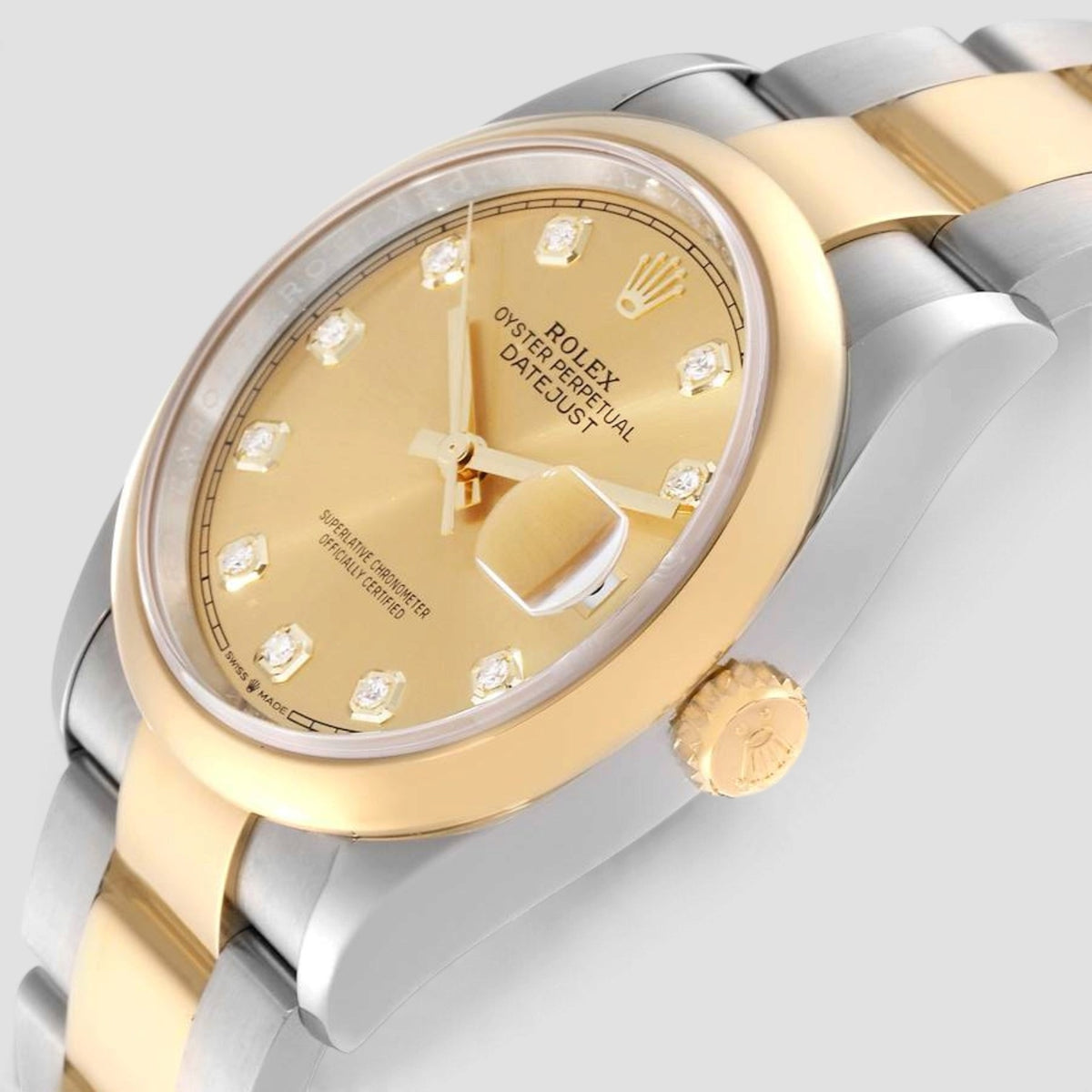 Datejust 36 Champagne Diamond Dial Oyster