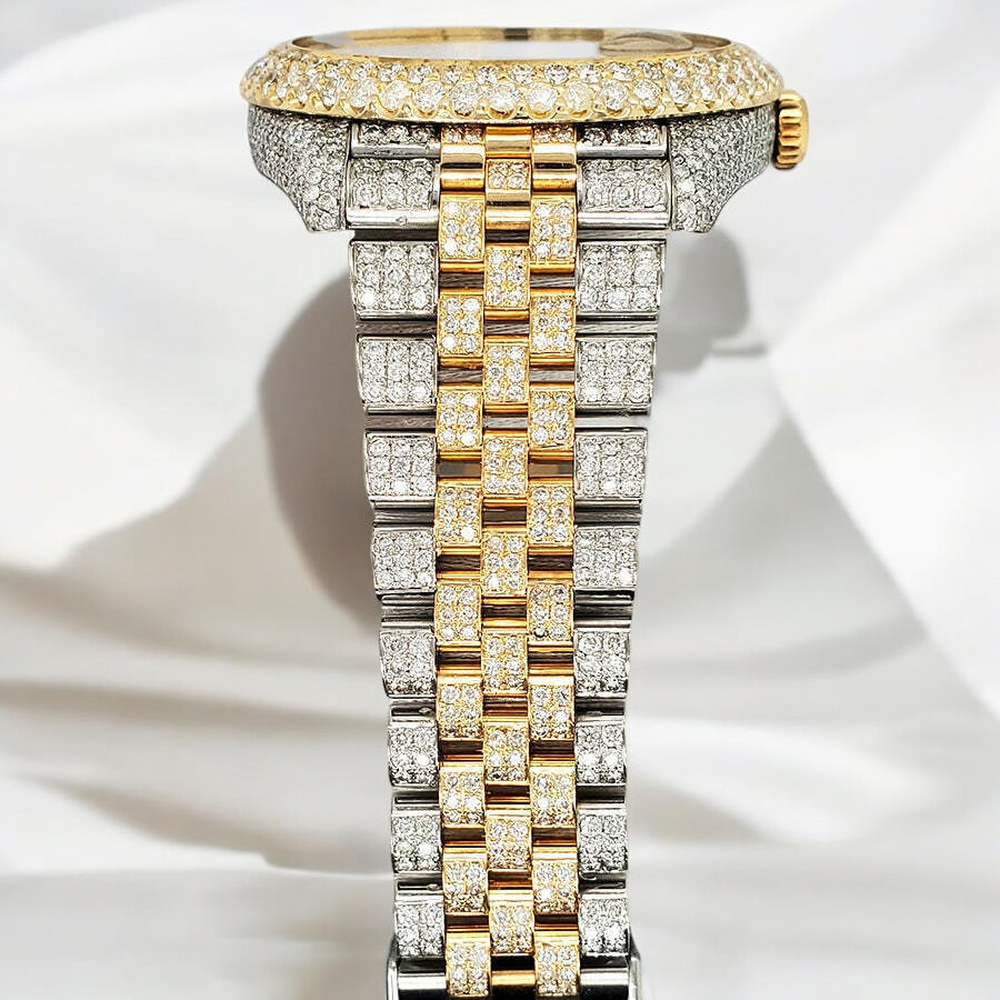 Datejust 41 Champagne Dial - Jubilee bracelet - Iced Out - Diamonds