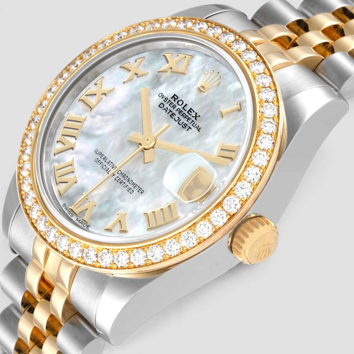 Datejust Mother-of-Pearl Roman Numeral Dial Jubilee