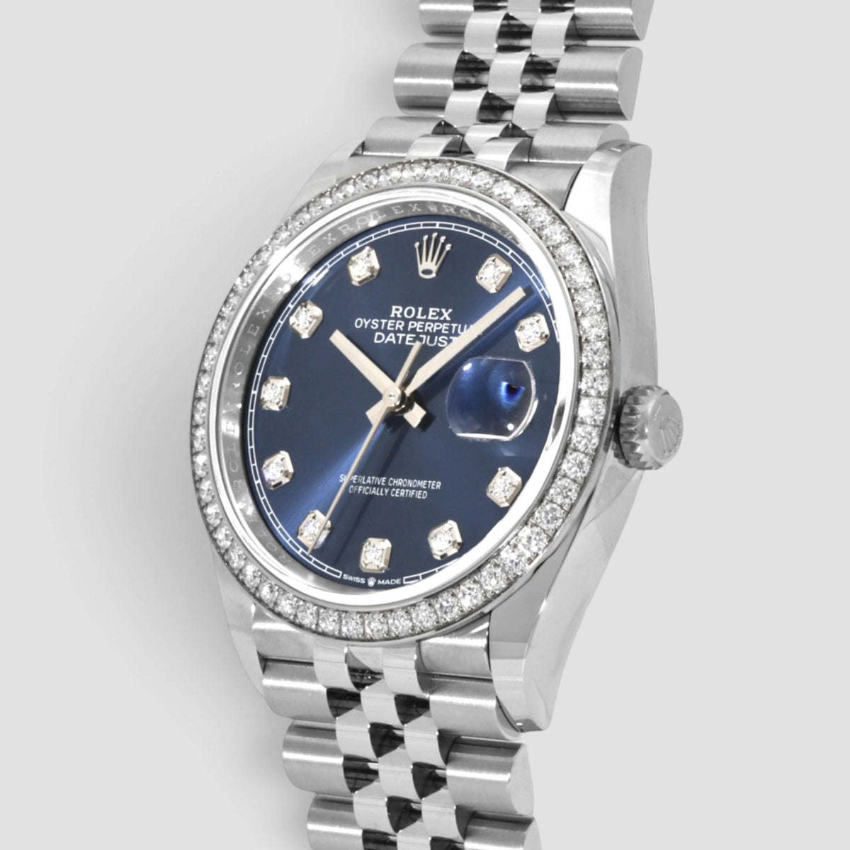 Datejust 36 Blue Diamond Dial Jubilee