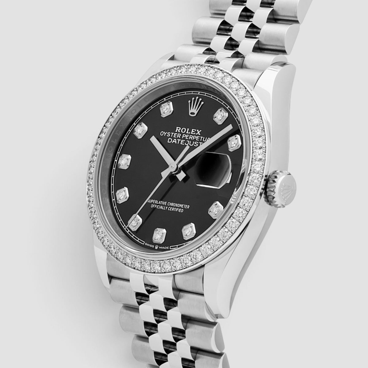 Datejust 36 Black Diamond Dial Jubilee