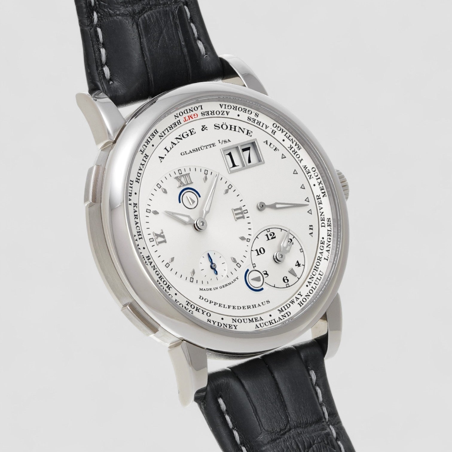 Lange 1 Time Zone 116.039 18K White Gold