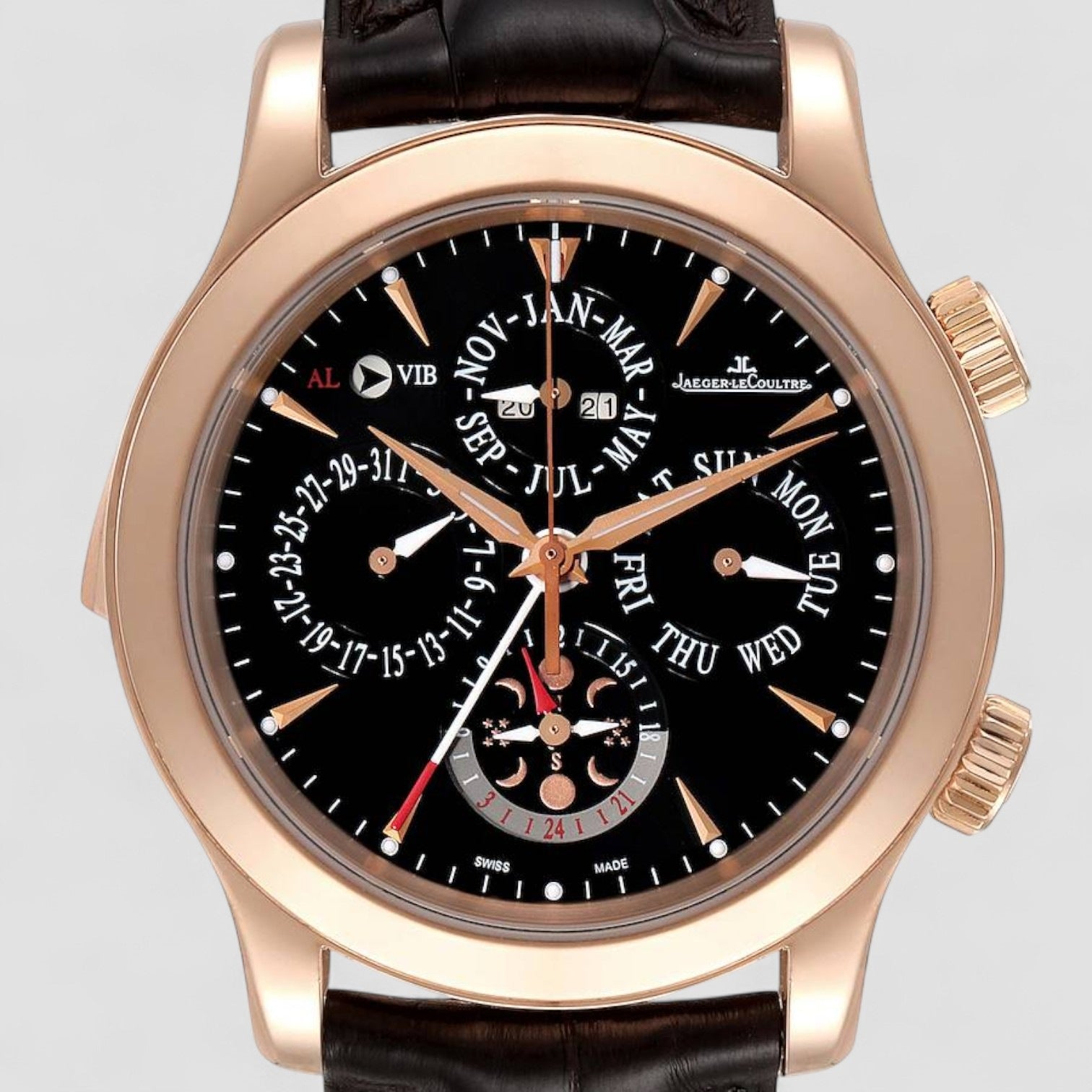 Master Grand Reveil Perpetual 18K Rose Gold Black Dial