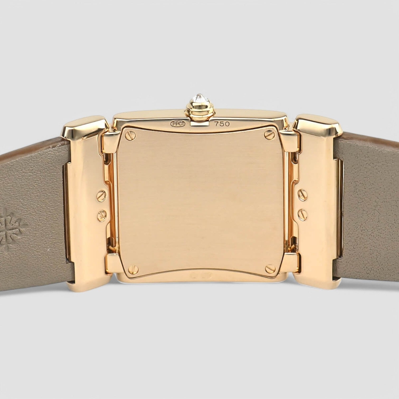 Twenty~4 Twenty 4 18K Rose Gold Brown Dial / Brown Satin