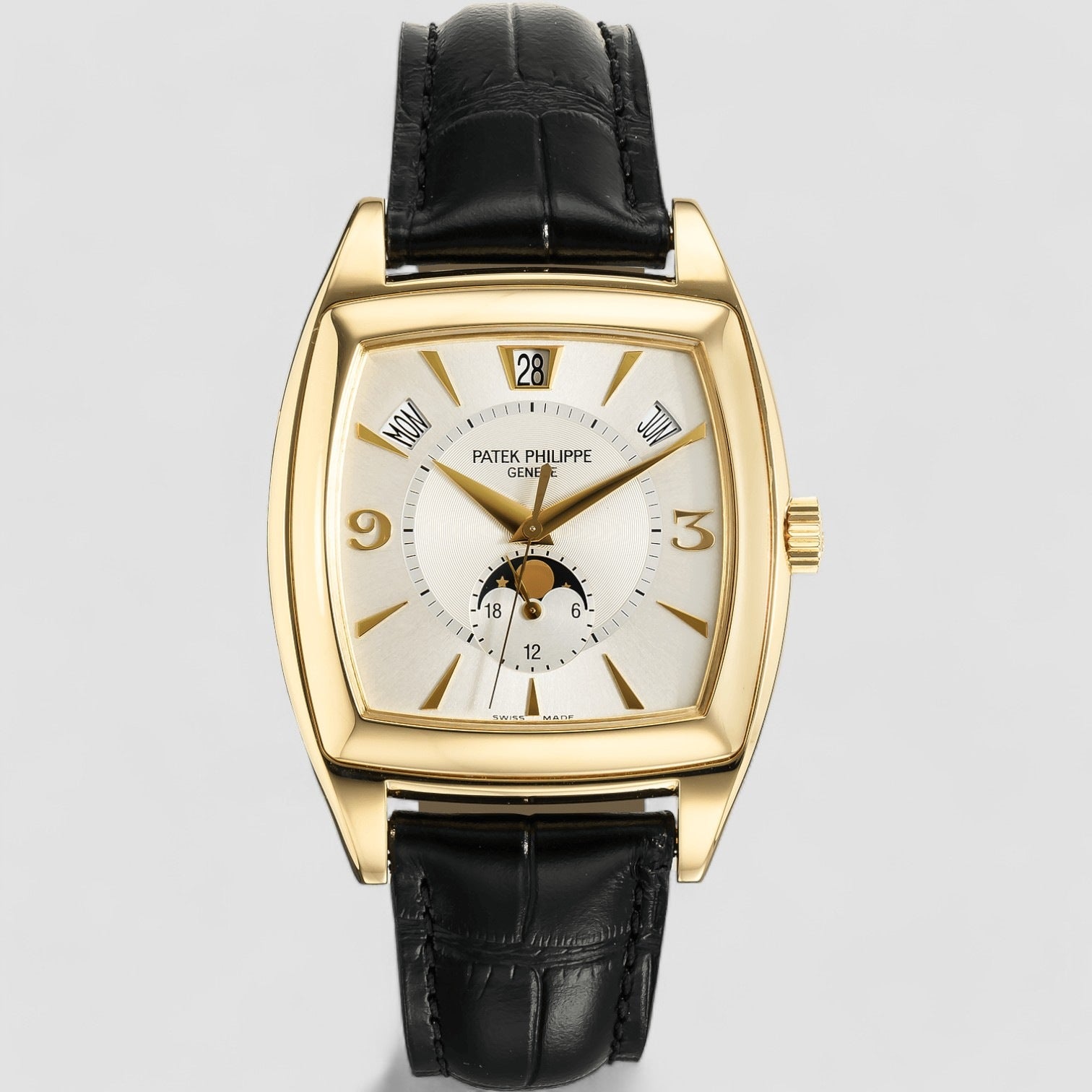 Gondolo Calendario 5135J Silver Dial 18K Yellow Gold