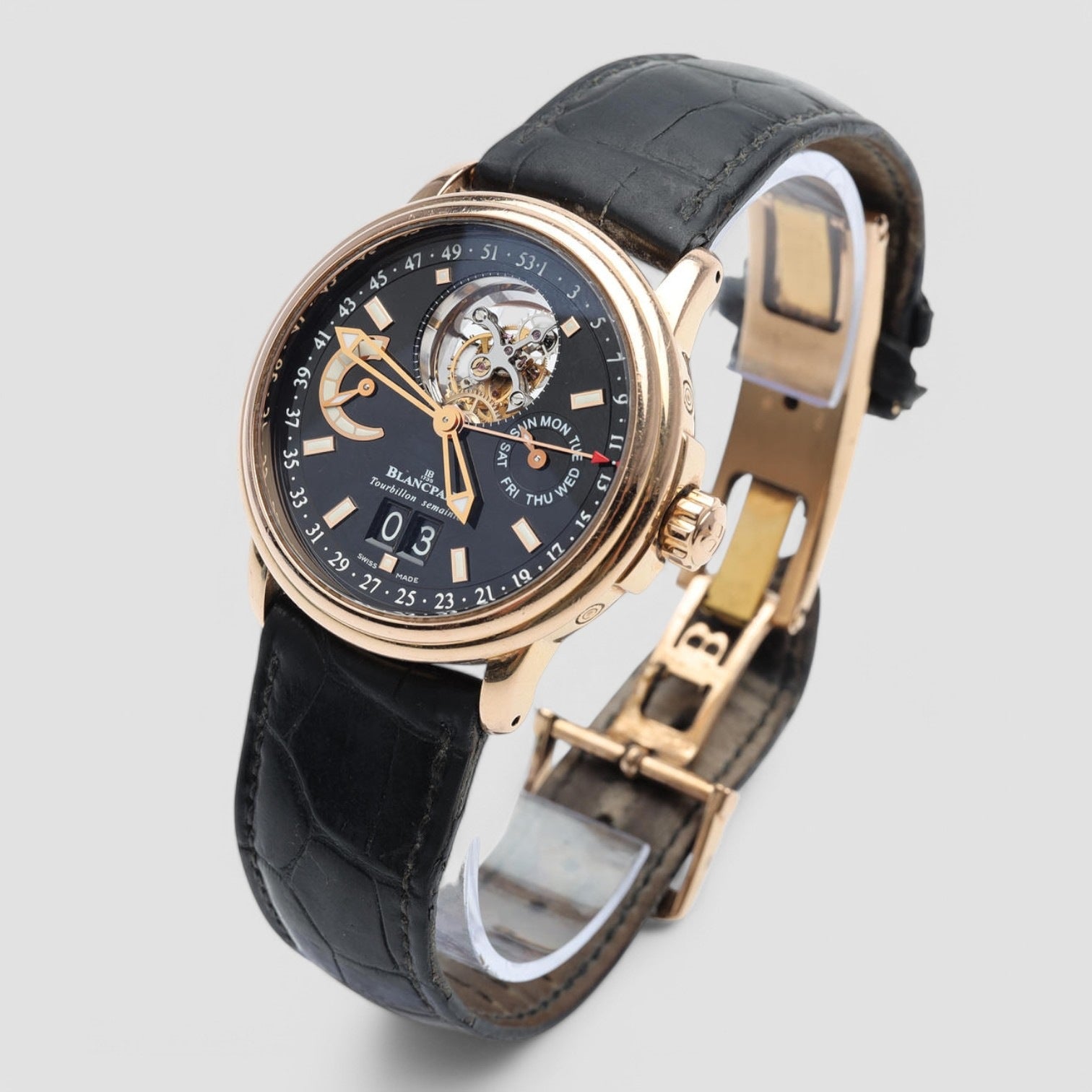 Léman Tourbillon Grande Date Limited Edition 18K Rose Gold 40mm