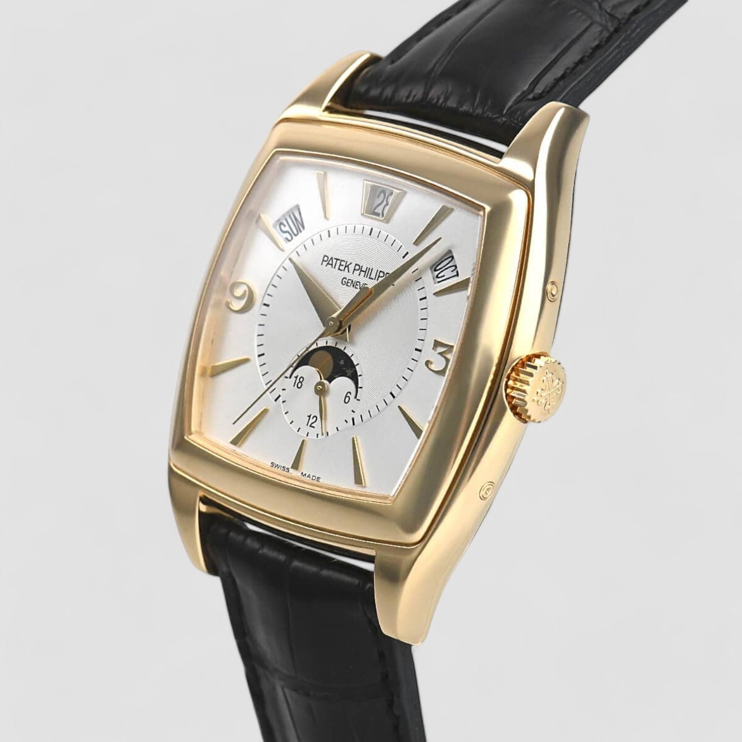 Gondolo Calendario 5135J Silver Dial 18K Yellow Gold