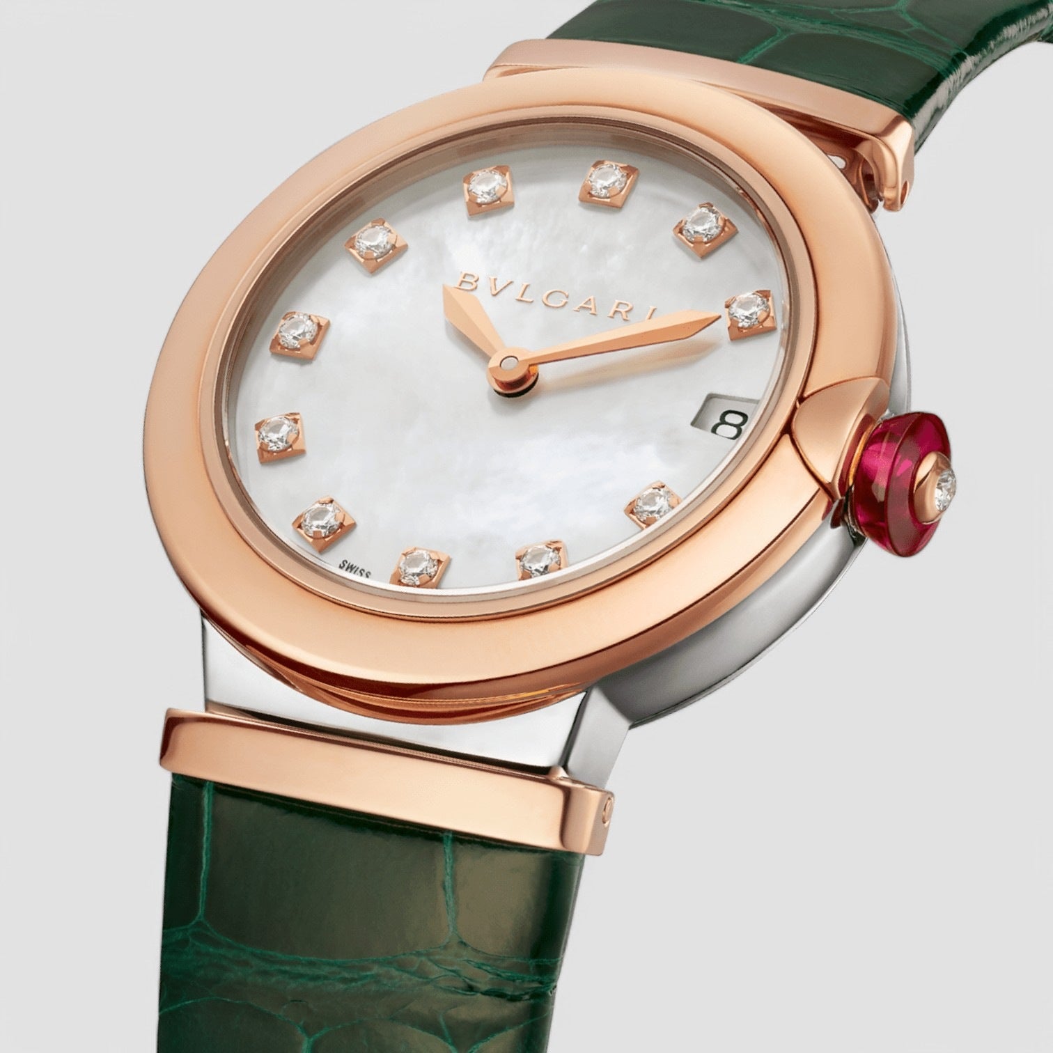 Automatic Diamond Silver Dial Unisex Watch