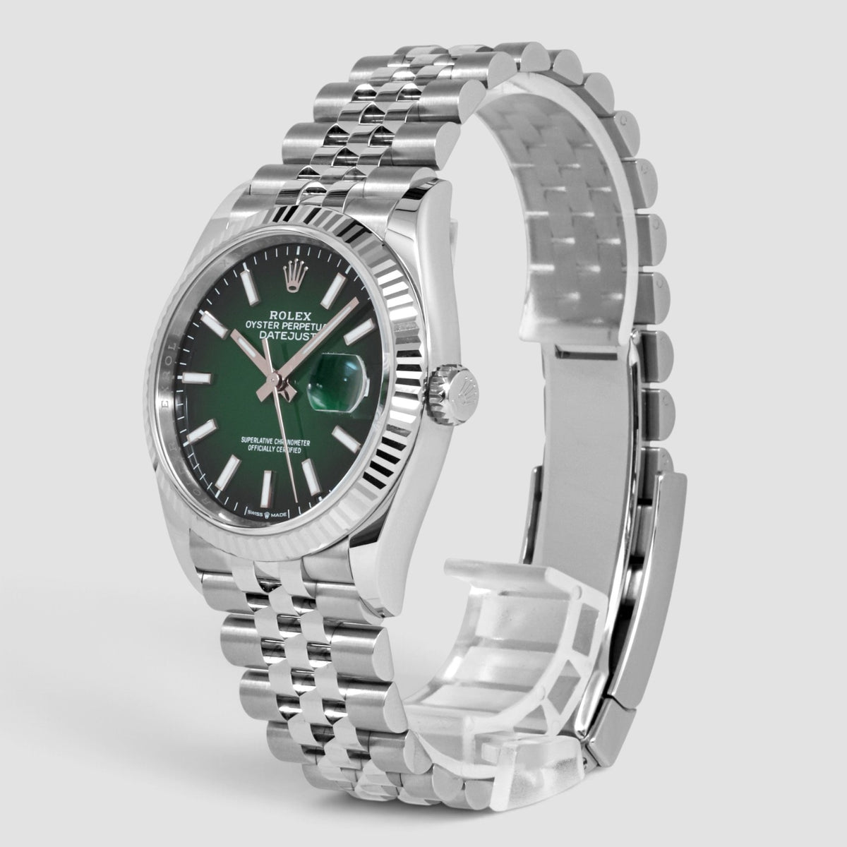 Datejust 36 Green Ombré Dial Jubilee