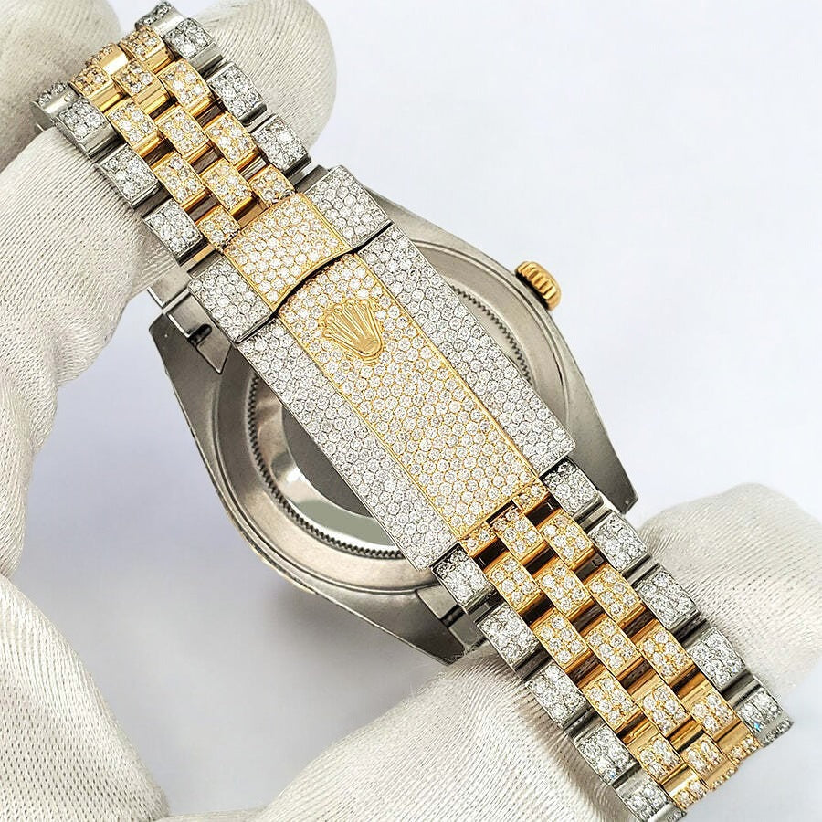 Datejust 41 Champagne Dial - Jubilee bracelet - Iced Out - Diamonds
