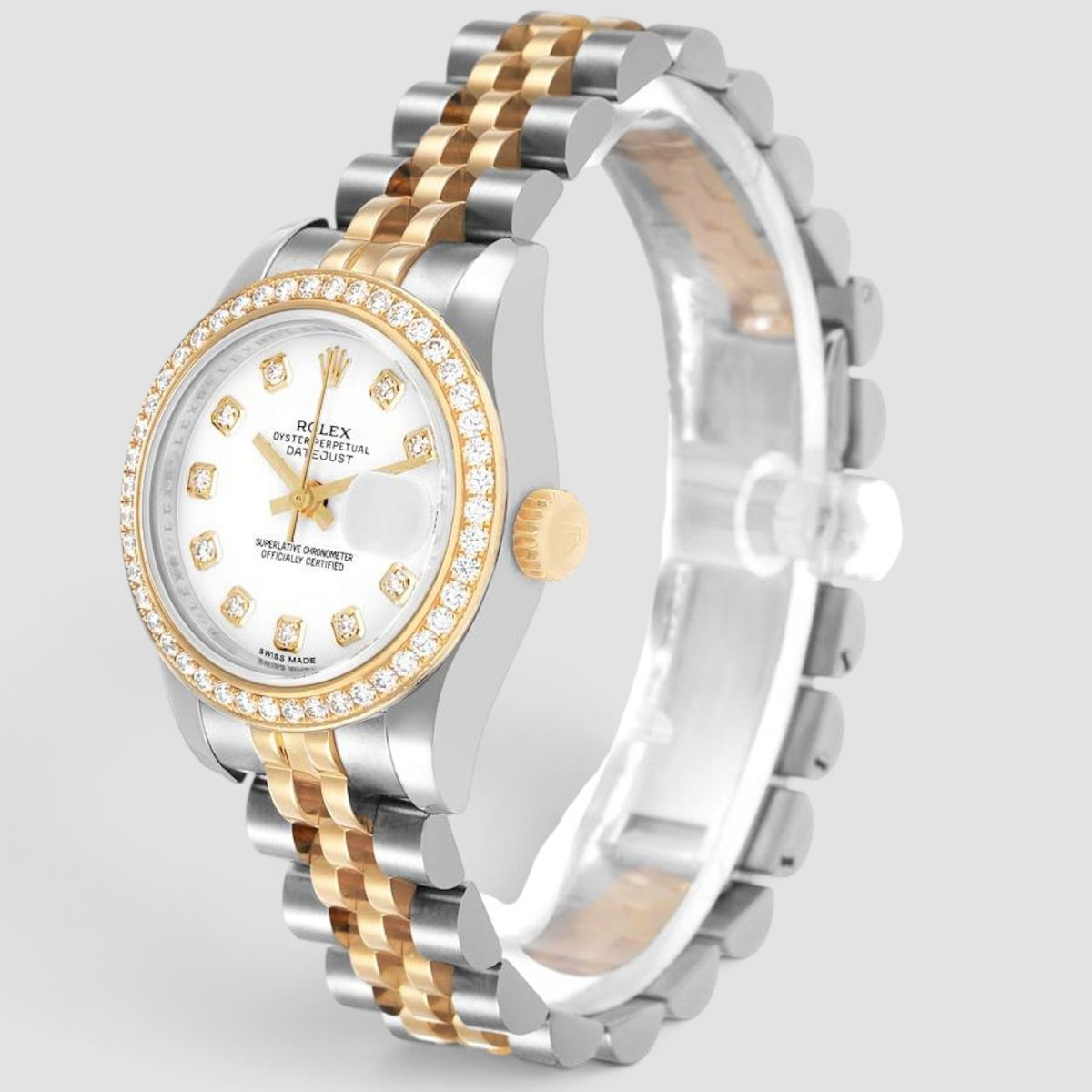 Lady-Datejust 26 White Diamond Dial Jubilee