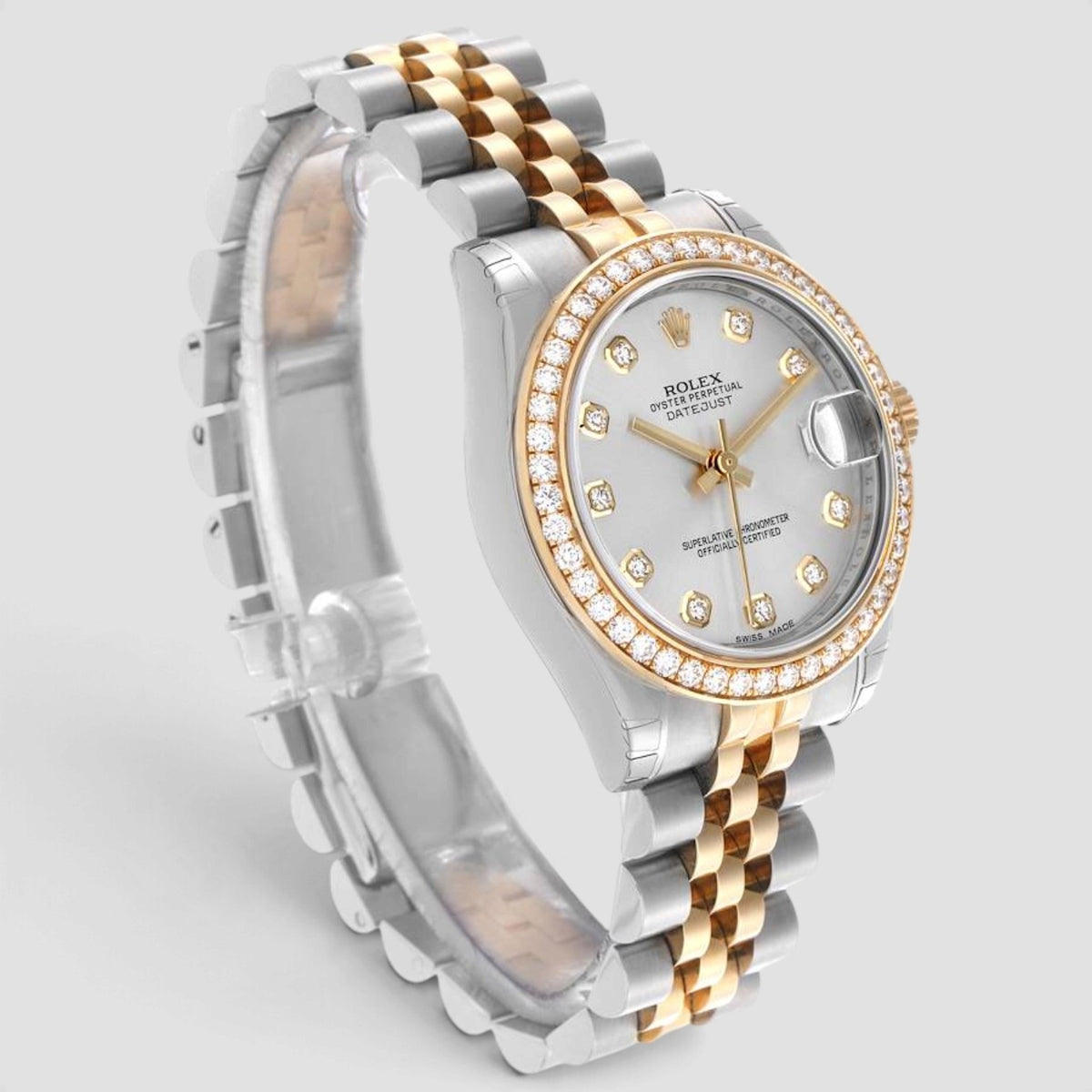 Datejust 31 Silver Diamond Dial Jubilee