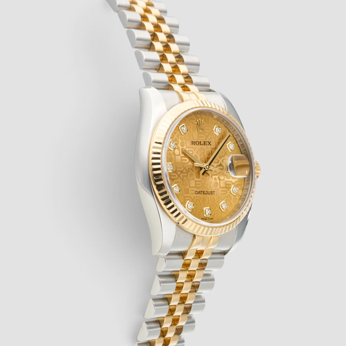 Datejust 36 Champagne Computer Diamond Dial Jubilee
