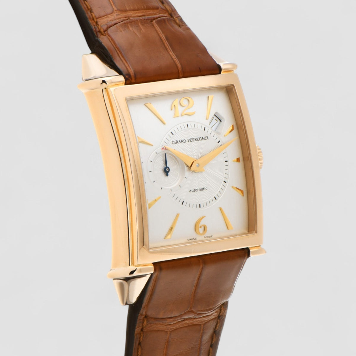 Girard Perregaux Vintage 1945 Automatic Silver Dial 18K Rose Gold