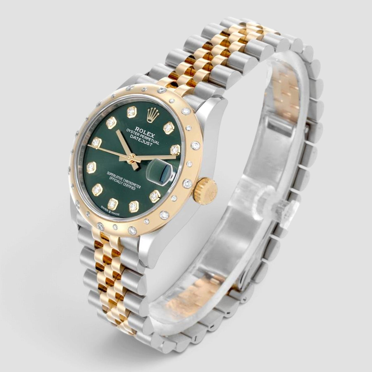 Datejust 31 Olive Green Diamond Dial Jubilee